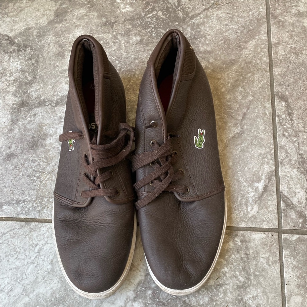 Lacoste brown leather men’s shoes